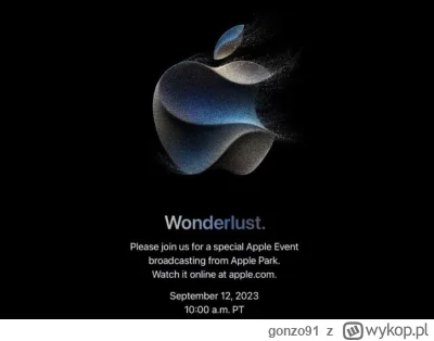 gonzo91 - Już oficjalnie, #apple pokaże 12 września ile będzie kradło za nowe #iphone...