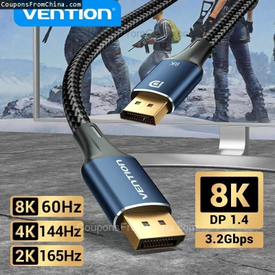 n____S - ❗ Vention DisplayPort 1.4 Cable 8K 60Hz 1m
〽️ Cena: 4.71 USD (dotąd najniższ...