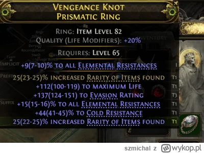 szmichal - Pod mój build, boli T3 evasion ale jest dobrze. Mimo prawie BIS gearu - ma...