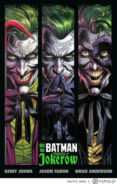 bartol_wwa - 409 + 1 = 410

Tytuł: Batman: Trzech Jokerów
Autor: Geoff Johns, Jason F...