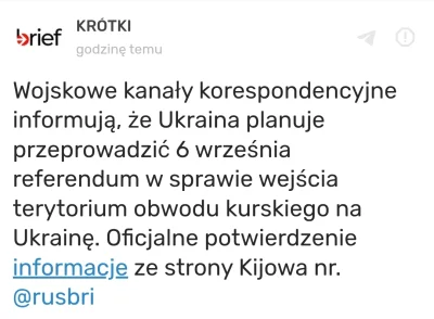 Nieszkodnik - >Może by tak referendum jakieś zrobić w Kursku i Białgorodzie?

@ZionOf...