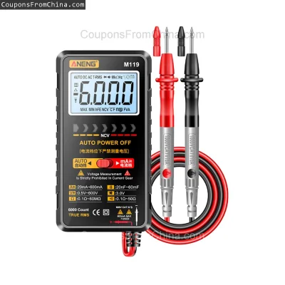 n____S - ❗ ANENG M119 Digital Multimeter
〽️ Cena: 8.39 USD (dotąd najniższa w histori...