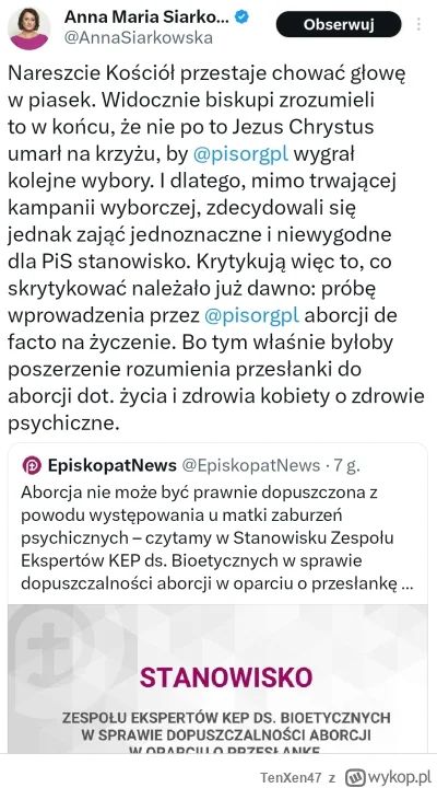 TenXen47 - Czyli po raz kolejny okazuje się że ktoś przechodzi do konfy bo pis jest d...