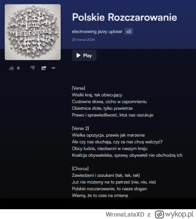 WronaLataXD - Suno.ai potrafi generować piosenki po polsku
#AI