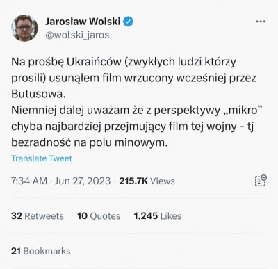 A.....n - Ukraińcy walczący na froncie udostępniają film i proszą o podawanie dalej.
...