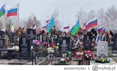 panzerfucker - #ukraina #rosja #wojna 
Cmentarz w rosyjskim mieście Togliatti. 
W tle...
