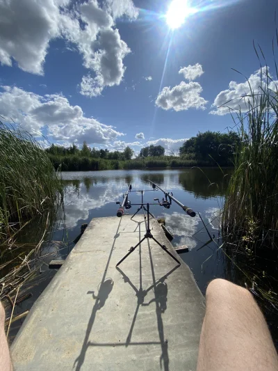 zar0x - Cyk gruntówki na dzikusie, ciekawe czy tu pływa coś większego niż wzdręga. #w...