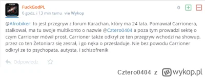 Cztero0404 - #carrioner #youtube #twitch #przegryw #famemma Dobra, jako iż zostałem w...