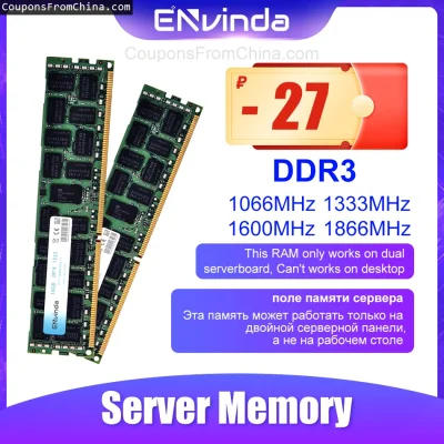 n____S - ❗ DDR3 32GB 1600MHz Server Memory RAM
〽️ Cena: 18.31 USD
➡️ Sklep: Aliexpres...