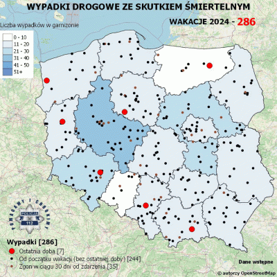 Salido - Minął 55. (z 73) dzień wakacji. 

W ciągu ostatniej doby miało miejsce 7 wyp...