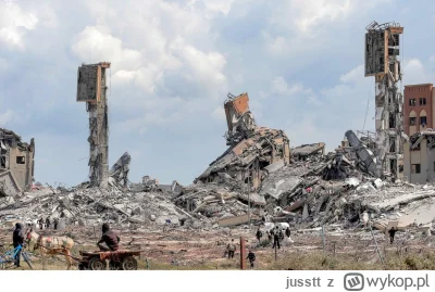 jusstt - Strefa Gazy coraz bardziej przypomina Warszawę zniszczoną w 1944  przez Niem...