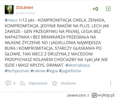 pawelczixd - Hej @Zi3L0nk4 nie pisz wkurzonych tweetow przed wszystkimi gwizdkami xD
...