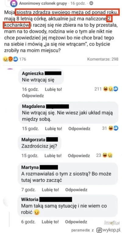 paramedix - Facet zdradza? 
A to świnia, cham, prostak, jak tak można? ヽ( ͠°෴ °)ﾉ

Ko...