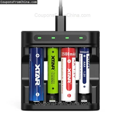 n____S - ❗ XTAR L4 Battery Charger 4 Slots
〽️ Cena: 14.99 USD (dotąd najniższa w hist...