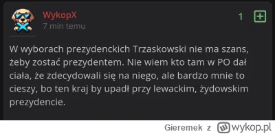Gieremek - Jeśli ktoś się zastanawiał jak wygląda bańka informacyjna, to wygląda dokł...