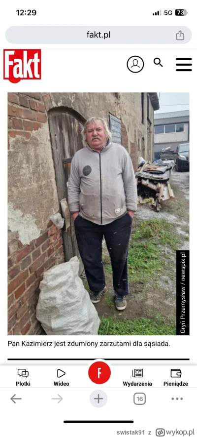 swistak91 - Wiem, że to nie jest miejsce na żarty ale zdumiony pan Kazimierz mnie r--...