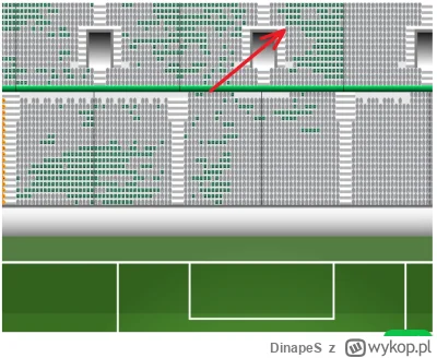 DinapeS - Będę pierwszy raz na stadionie Legii, czy poniżej zaznaczone miejsce (S220,...