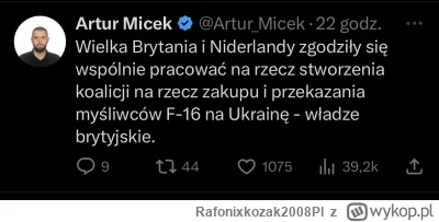 Rafonixkozak2008Pl - Chyba nie bylo, a f-16 mogą już być kupowane dla Ukrainy ( ͡° ͜ʖ...