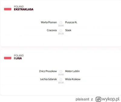 plaisant - #bukmacherka jutro są bardzo ciekawe mecze Ekstraklasa i 1 liga .Obstawiac...