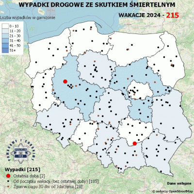 Salido - Minął 38. (z 73) dzień wakacji. 

W ciągu ostatniej doby miały miejsce 2 wyp...