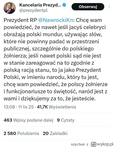 szychun - #polityka #bekazpisu Nawrocki mocno ciśnie po Bąkiewiczu