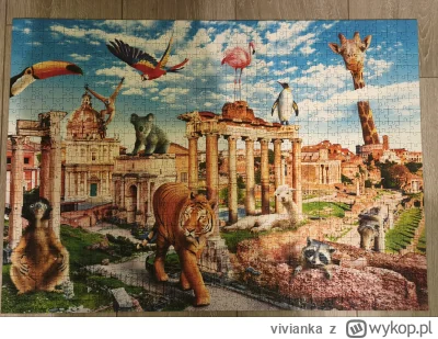 vivianka - #puzzle 1000 #zwierzaczki uratowane przed śmieciarką :)