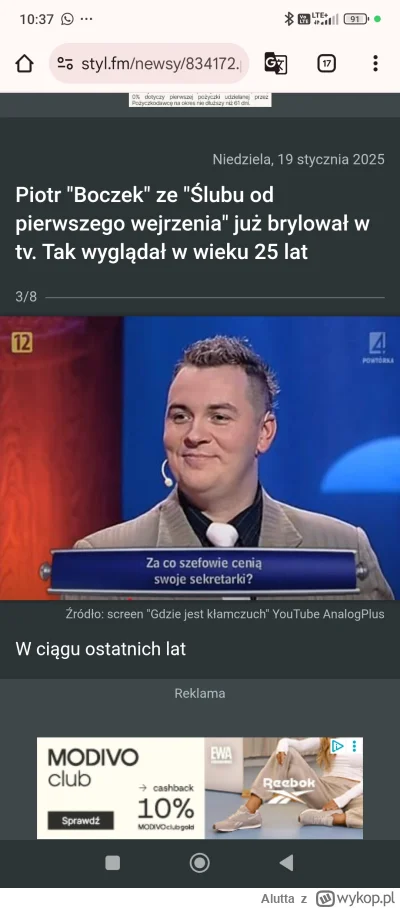 Alutta - #slubodpierwszegowejrzenia 
W mordę jeża! Było już na tagu? Fajny facet z ni...