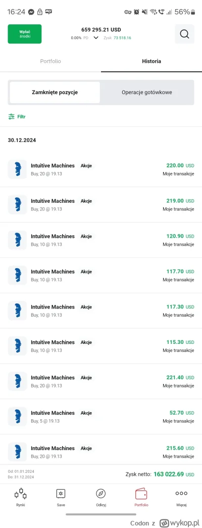 Codon - To i ja się pochwalę swoim 2024 u hamburgera. Teraz tylko ten przykry przelew...