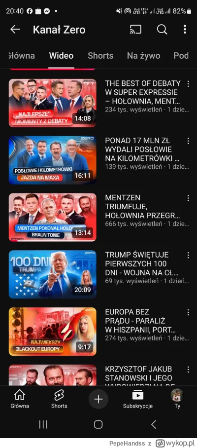 PepeHandss - #kanalzero 
Jutro pewnie Stano wygłosi komunikat, że nie chciał rozszerz...