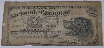 IbraKa - Z moich zbiorów :) Ponad 140 letni pies na paragwajskim banknocie 5 centavos...