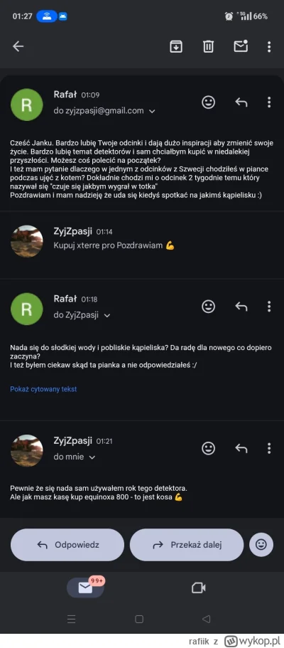 rafiik - #yanek Zero odpowiedzi o piankę pomimo dwóch pytań. Wszystko jasne ( ͡° ͜ʖ ͡...