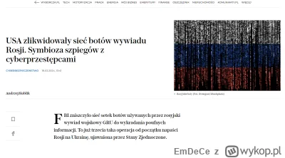 EmDeCe - #internet #usa #rosja #cyberbezpieczenstwo #ukraina 

W Polsce i  #wykop sta...