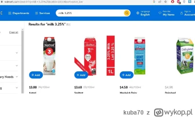 kuba70 - W opisie jest błąd. Litr mleka w Kanadzie kosztuje mniej niż 7$, są jakieś s...