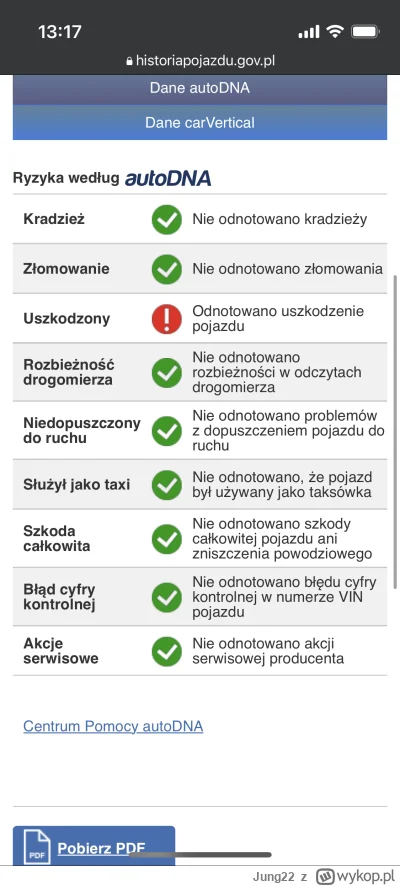 Jung22 - @piwakk:  w autodna jest tak. Niby była jakaś szkoda, ale nie całkowita i ak...