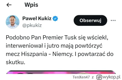 TenXen47 - Niezależny podnóżek prezesa już na całego leci z propagandą. 
#polityka #p...