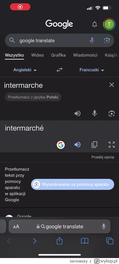 bartowsky - @radziuxd Intermarché to francuski market, i wymowa tego jako enter się +...