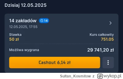 Sultan_Kosmitow - Kto nie ryzykuje wiśni mocnej nie pije ( ͡° ͜ʖ ͡°) #bukmacherka