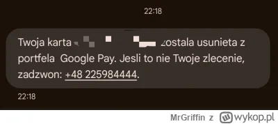 MrGriffin - Dostałem teraz smsa, karta normalnie dalej jest w portfelu. O co chodzi? ...