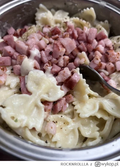 ROCKNROLLLA - Chłopski kociołek z carbonara do oceny #gotujzwykopem #chlopskiejadlo