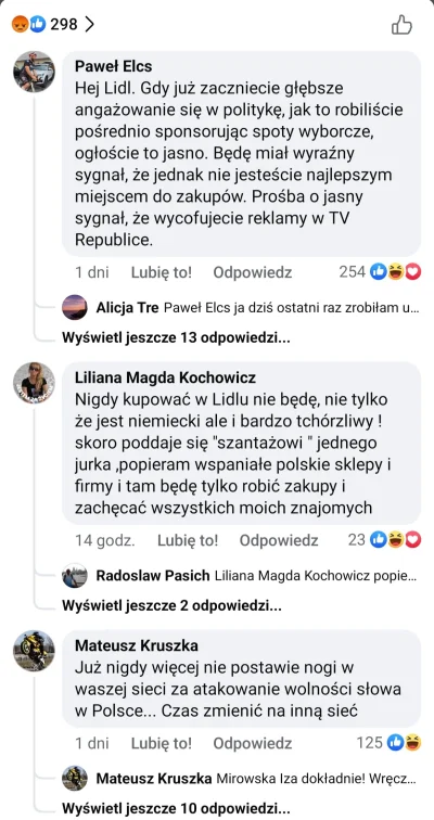 JanDzbanPL - Stare baby i Janusze bojkotują Lidla, narazie tylko na Facebooku ale zob...