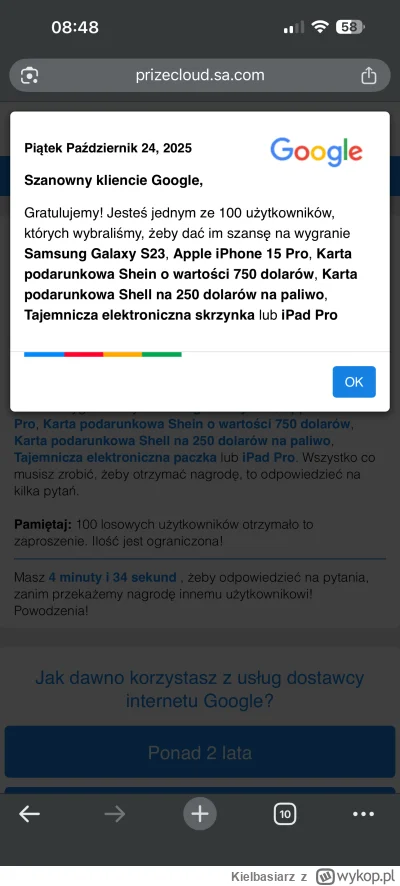 Kielbasiarz - Ja pierdykam ale mam farta, ZNOWU wygralem ajfona przegladajac wykop ( ...