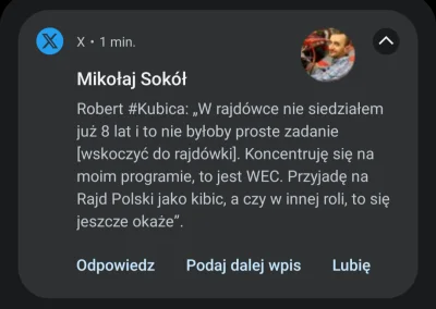 RitmoXL - Otóż radość była przedwczesna i nie wrucił... #f1 #kubica #wrc #motorsport