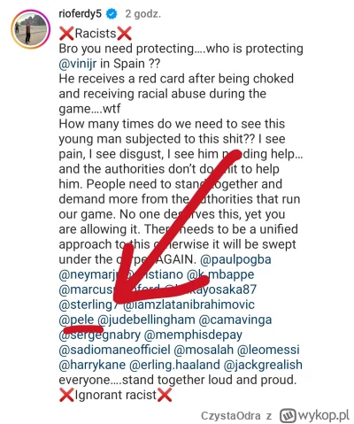 CzystaOdra - Rio Ferdinand apeluje do Pele o wsparcie dla Viniciusa. Myślicie, że mu ...