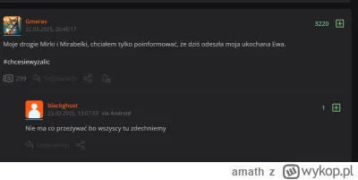 amath - @blackghost: ostatnio odpisałem na zarzutkę, dzisiaj też odpiszę, ale inaczej...