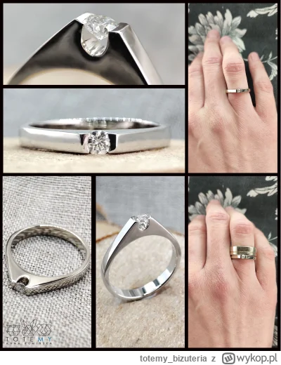 totemy_bizuteria - Prezentuje Wam MÓJ pierścionek zaręczynowy :) Co ciekawe jest to p...