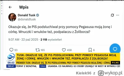 Kielek96 - Grubo, PiS inwigilował najbliższą rodzinę Tuska
#polityka #neuropa #4konse...