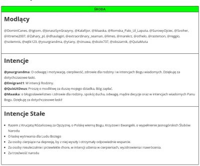 dendrofag - @DominiCanes, @Igtorn, @JonaszSynGrazyny, @Kalafijor, @Maaska, @RomskaPal...