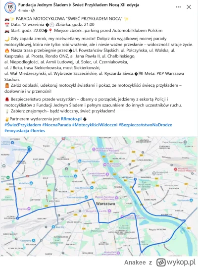 Anakee - W piątek parada motocyklowa w #warszawa
#motocykle