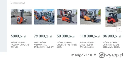 mango2018 - Nic mnie tak mocno ostatnio nie zdziwiło, jak cena wózków widłowych.
Myśl...