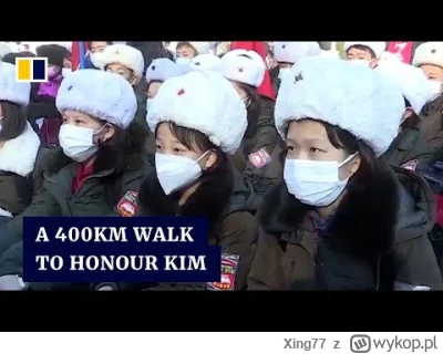 Xing77 - Dzieci maszerujące ponad 400km dla uhonorowania Kima. 
#koreapolnocna #kimdz...